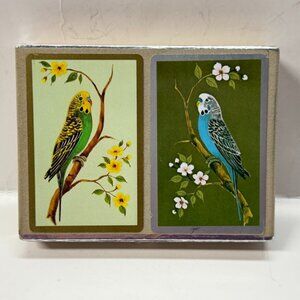 Vintage Congress Double Deck Parakeet Birds Playing Cards Cel-U-Tone